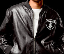 Load image into Gallery viewer, FLORES LEATHER BOMBER JACKET