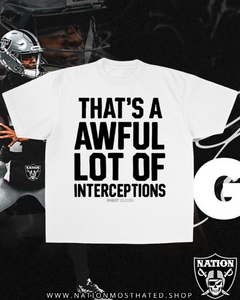Awful Lot Of Interceptions Tee