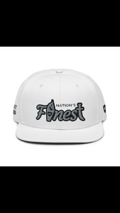 Nation's Finest Snapback Hat(2 STYLES IN WHITE)