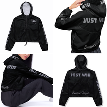 Load image into Gallery viewer, Ladies Most Hated Cropped Windbreaker(Black)