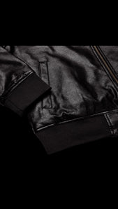 FLORES LEATHER BOMBER JACKET