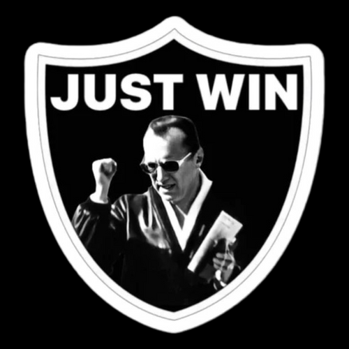 JUST WIN STICKER