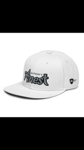 Nation's Finest Snapback Hat(2 STYLES IN WHITE)