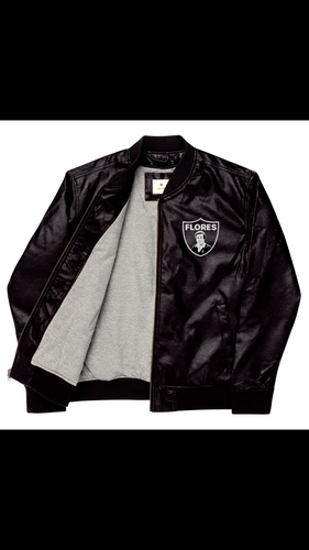 FLORES LEATHER BOMBER JACKET