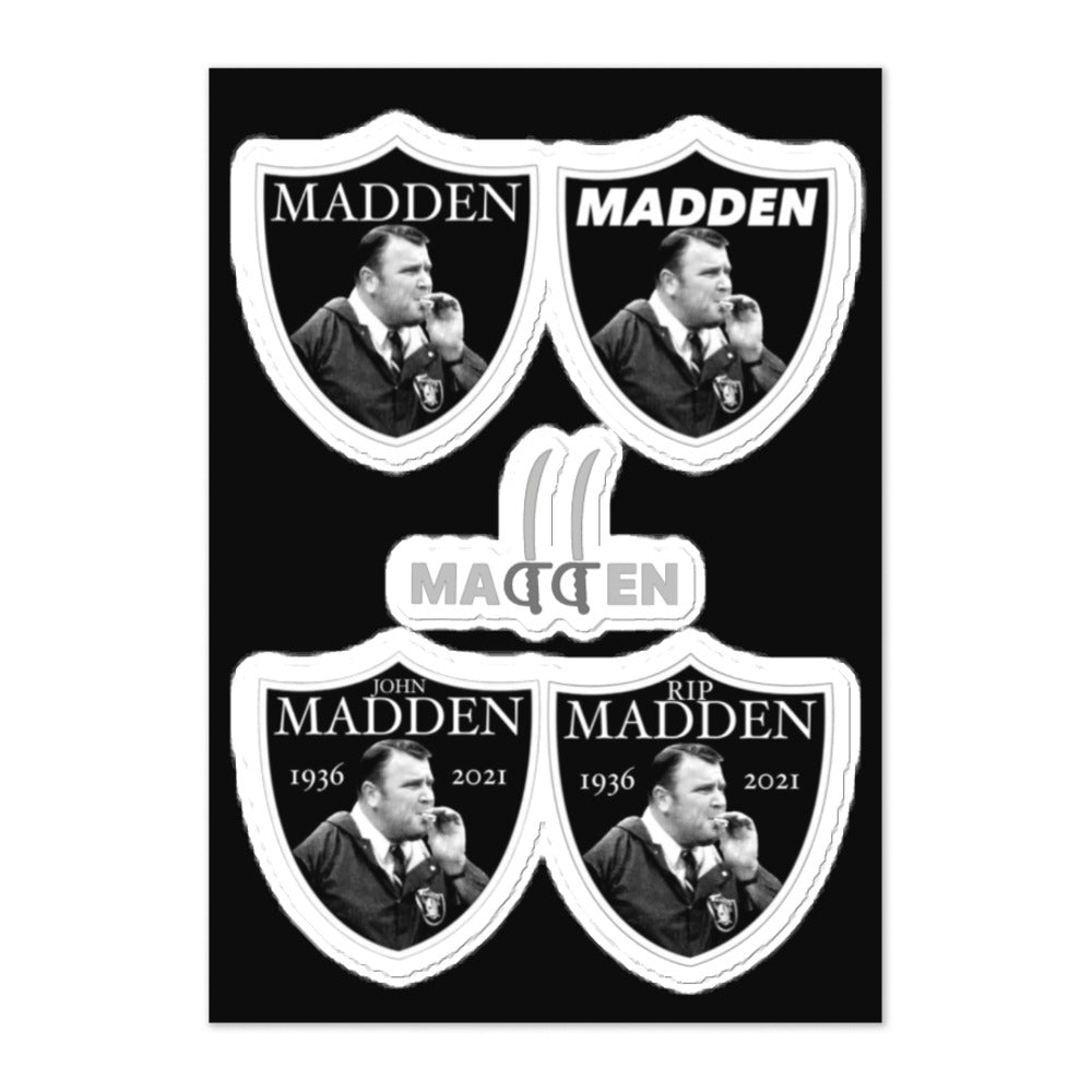 MADDEN TRIBUTE STICKER SHEET